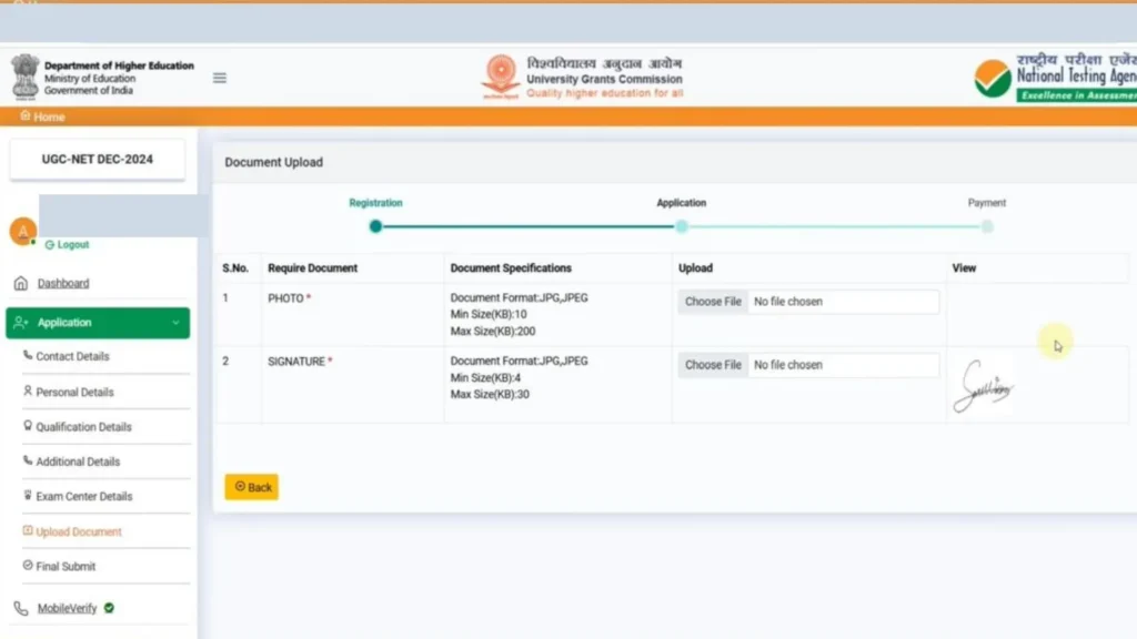 Upload scanned documents